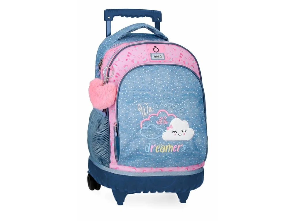 BOLSO MALETA DREAMERS ROSADO CON GRIS / ENSO