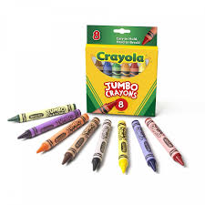 8 CRAYONES JUMBO