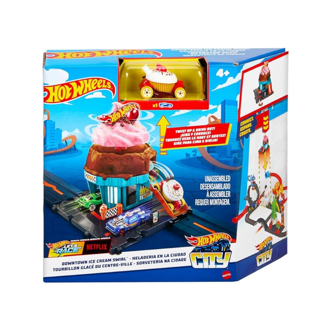 MATTEL HOT WHEELS HELADERIA EN LA CIUDAD