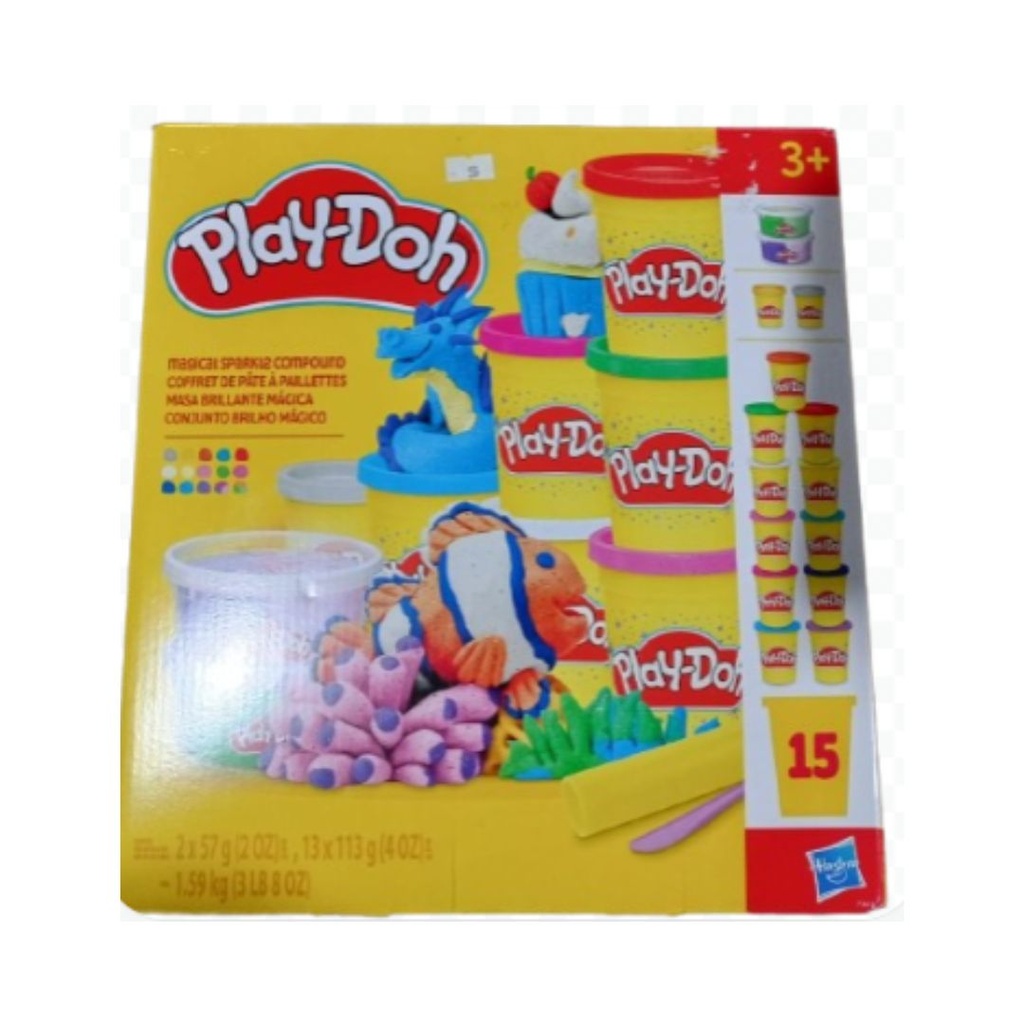 HASBRO MASA BRILLANTE MAGICA PLAY-DOH