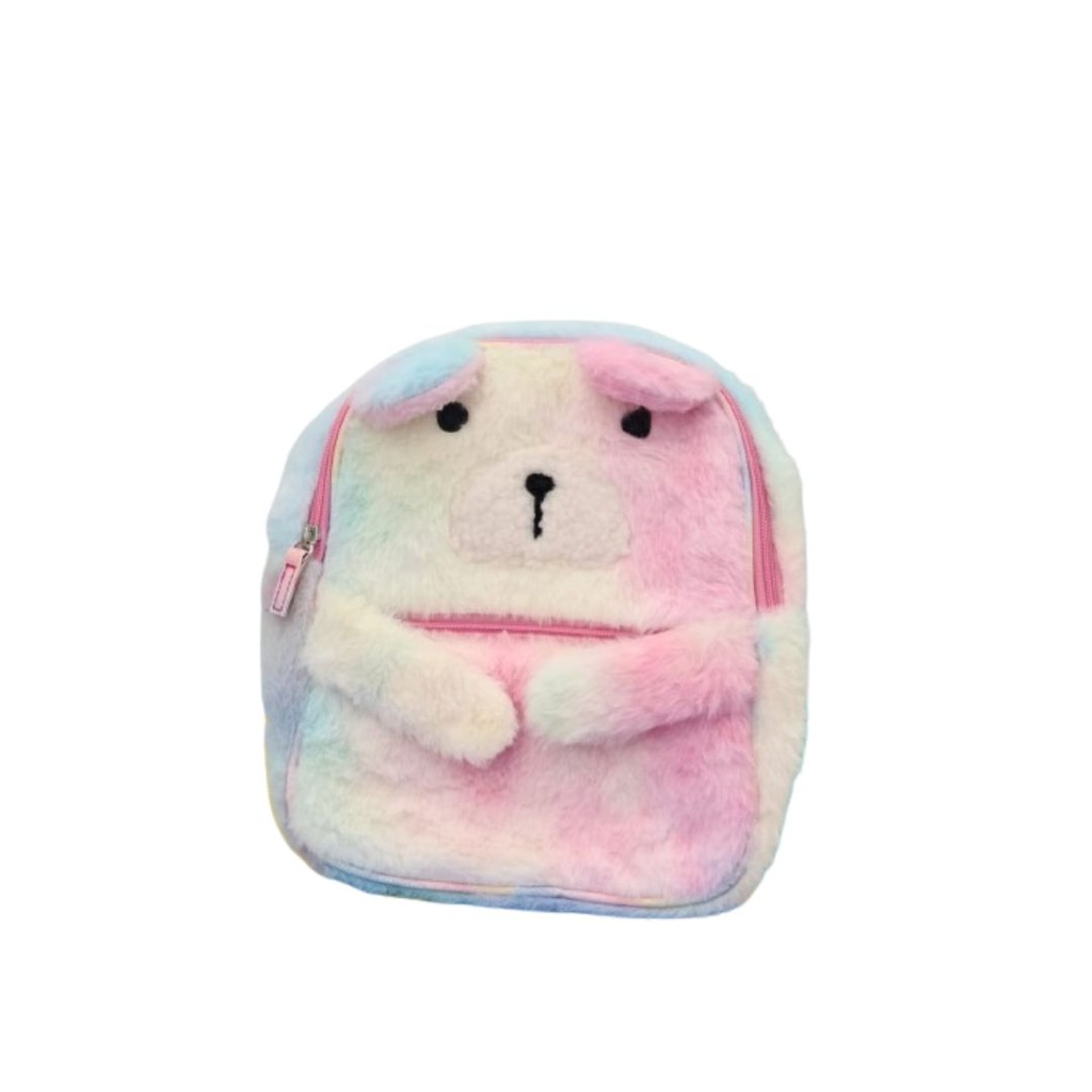 BOLSO OSITO BLANCO PELUDO