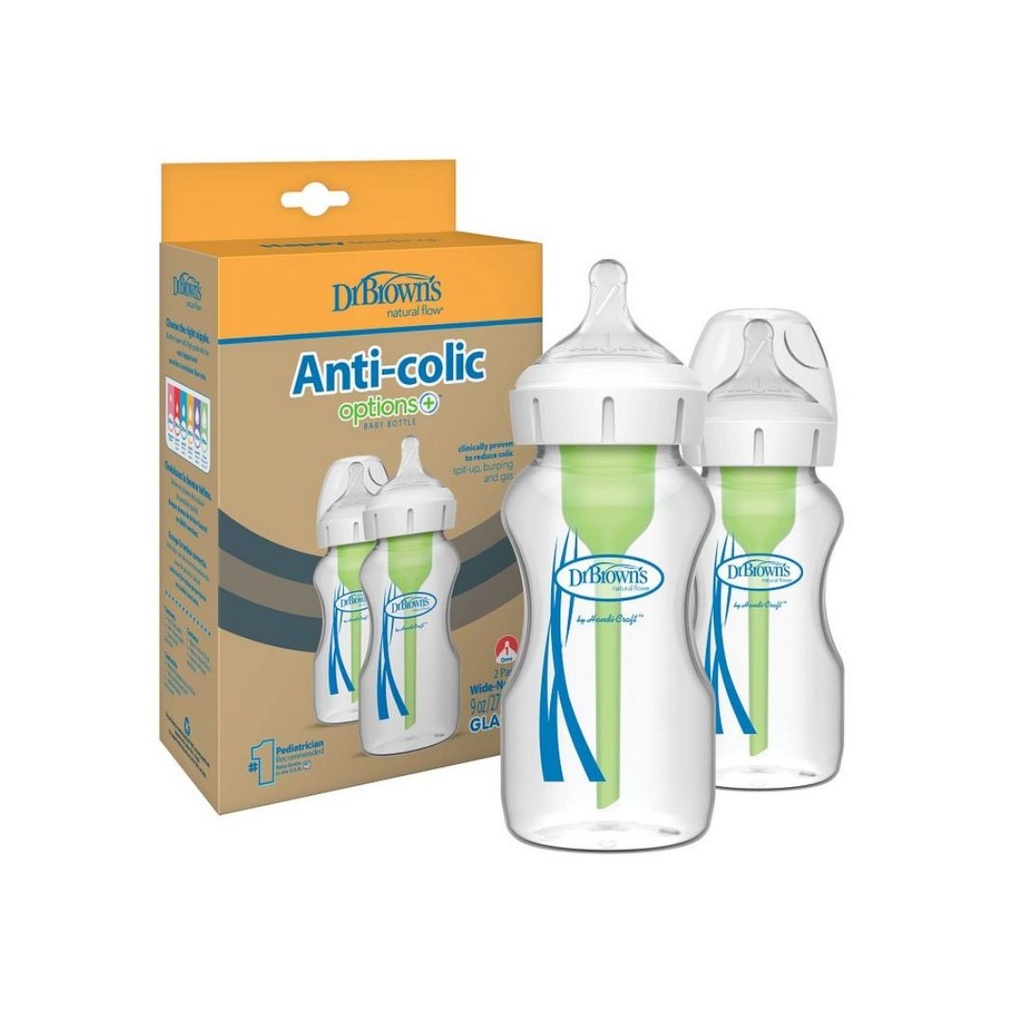 DR BROWN'S SET DE TETEROS DE VIDRIOS 9OZ