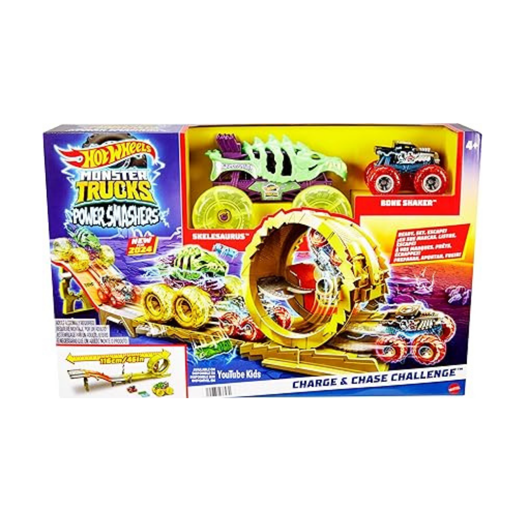 MATTEL HOT WHEELS DESAFIO DE CARGA Y PERSECUCIÓN MONSTER TRUCKS  