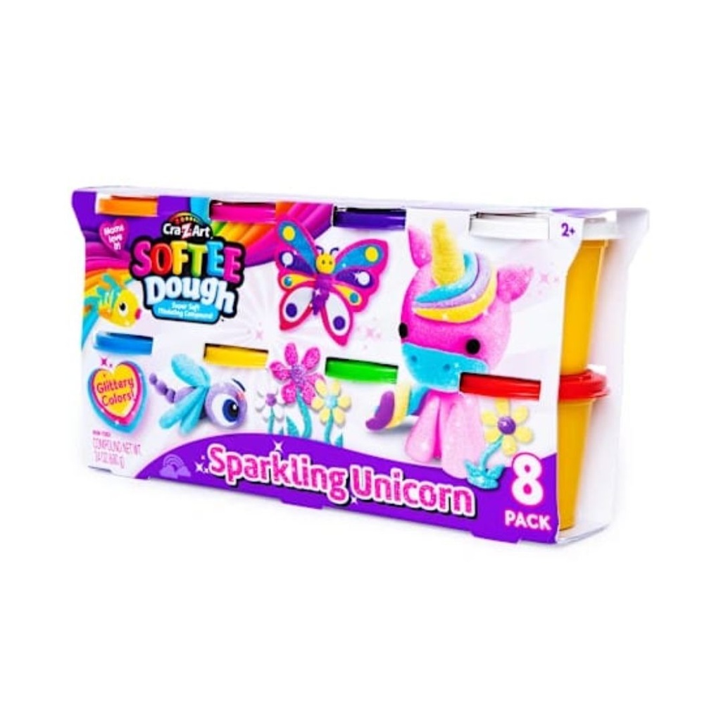 CRAZART PLASTILINA CON ESCARCHA