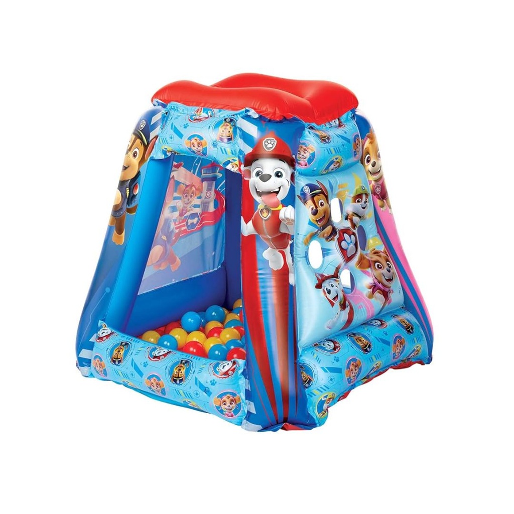 SPINMASTER CASA INFLABLE DE PAW PATROL CON 20 PELOTAS