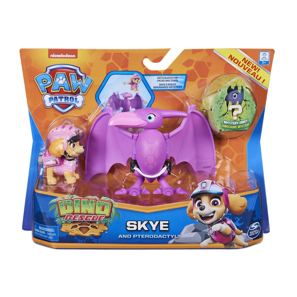 SPIN MASTER DINO RESCUE SKYE AND PTERODACTYL PAW PATROL