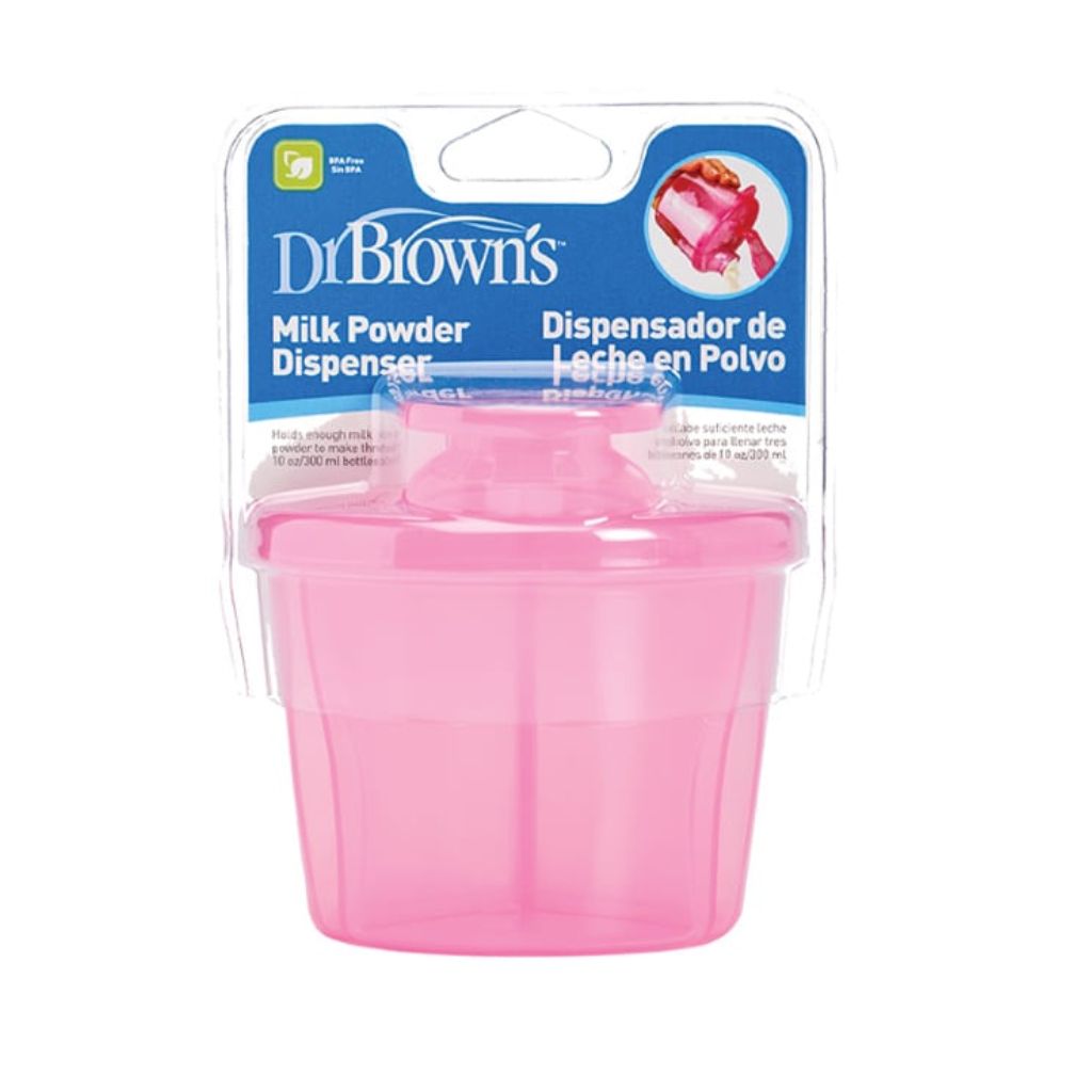 DR BROWN'S / DISPENSADOR DE LECHE EN POLVO COLOR ROSA