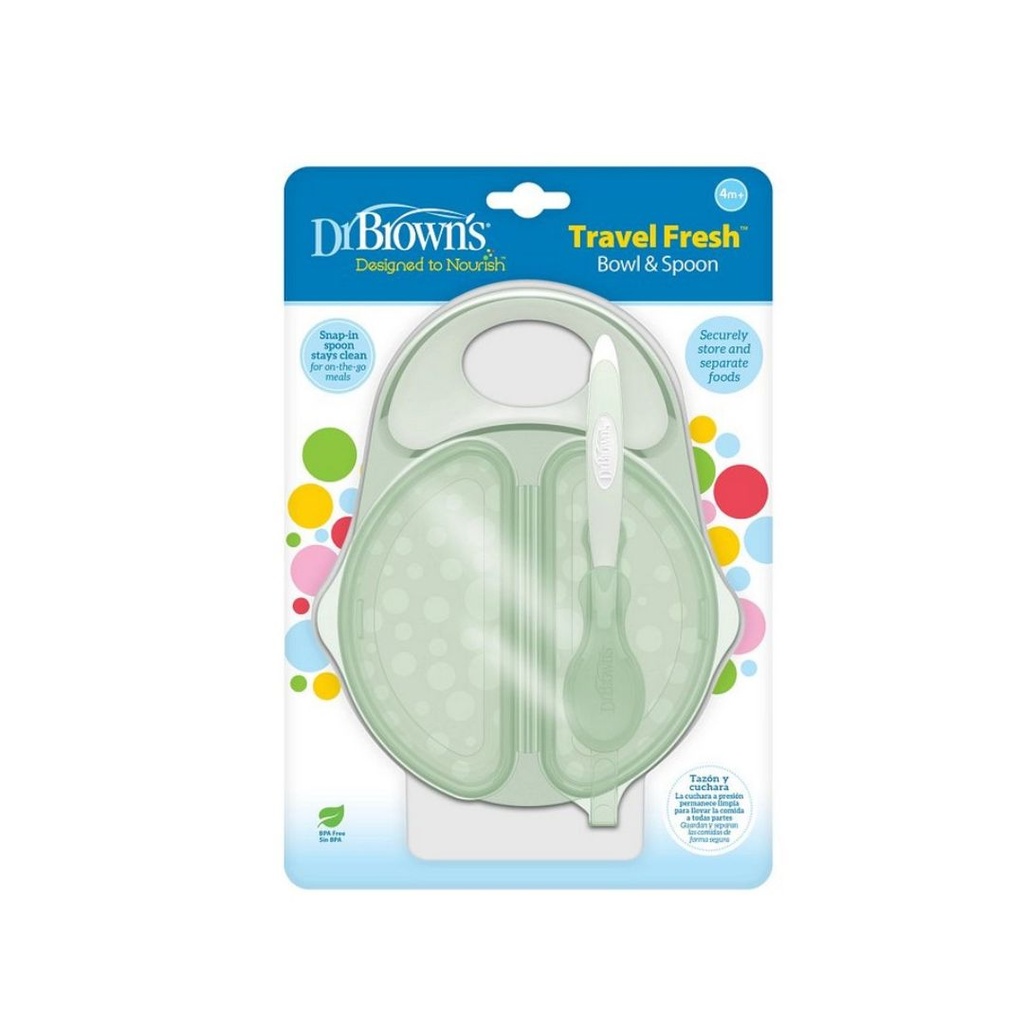 DR BROWN'S TAZON Y CUCHARA COLOR VERDE