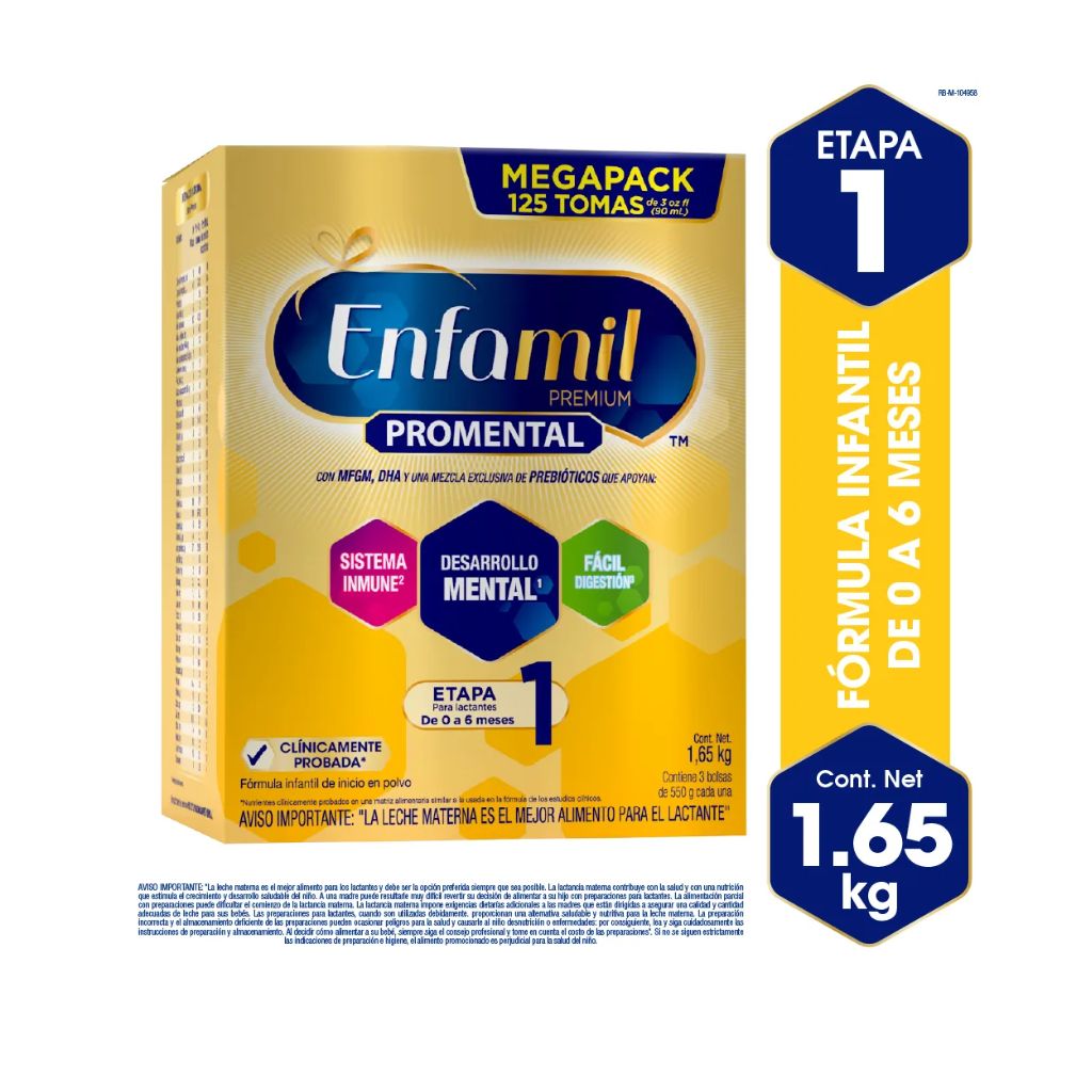 ENFAMIL PREMIUM PROMENTAL 1 - 0-6 MESES, 1.65 KG