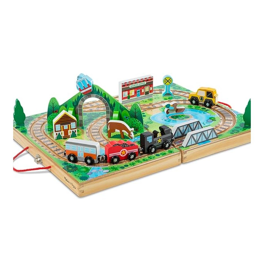 MELISSA & DOUG FERROCARRIL PORTATIL 17 PIEZAS 