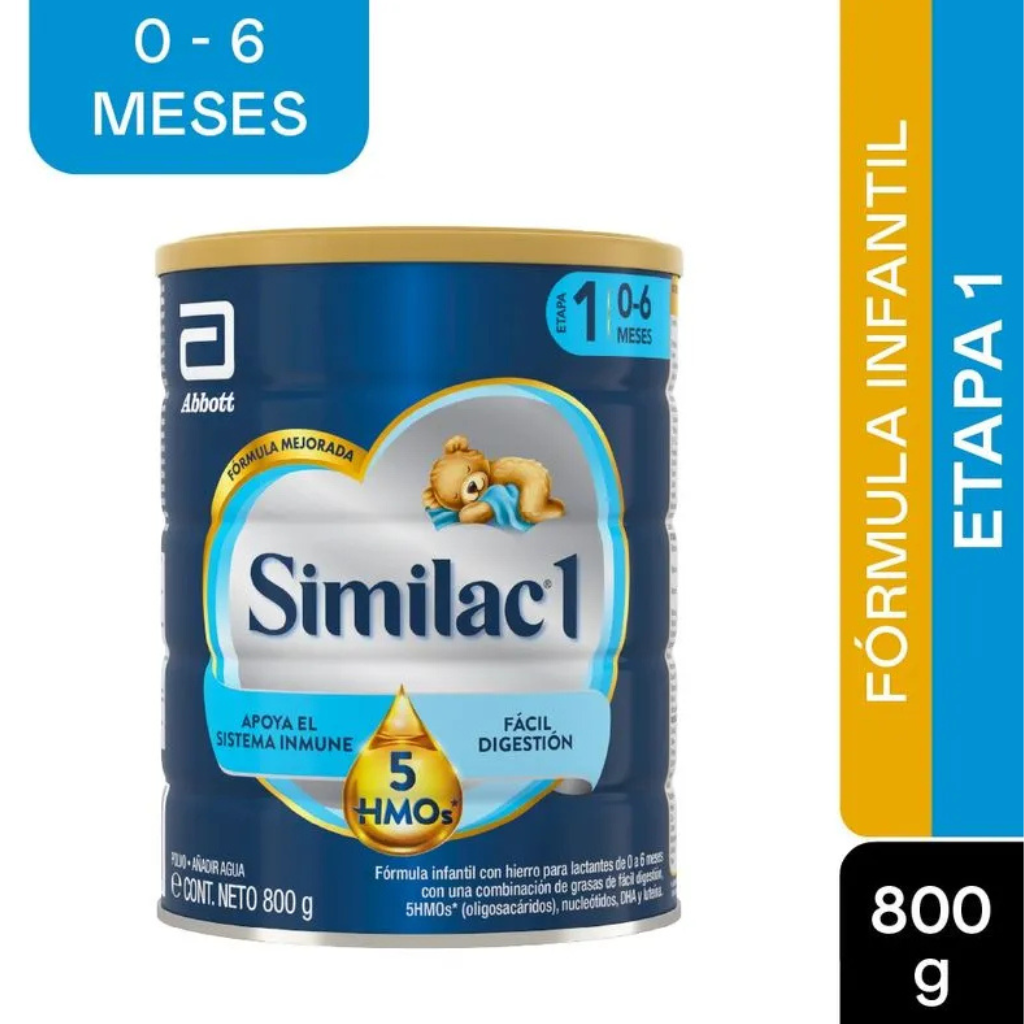 FORMULA INFANTIL SIMILAC 1 5 HMOS ETAPA 1 0-6M X 800G