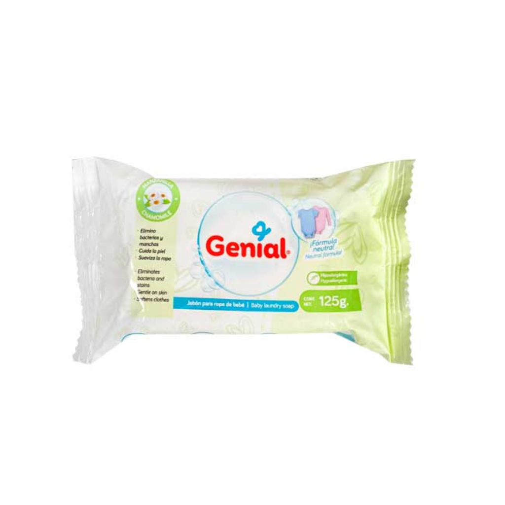 JABON PARA ROPA DE BEBE GENIAL - MANZANILLA