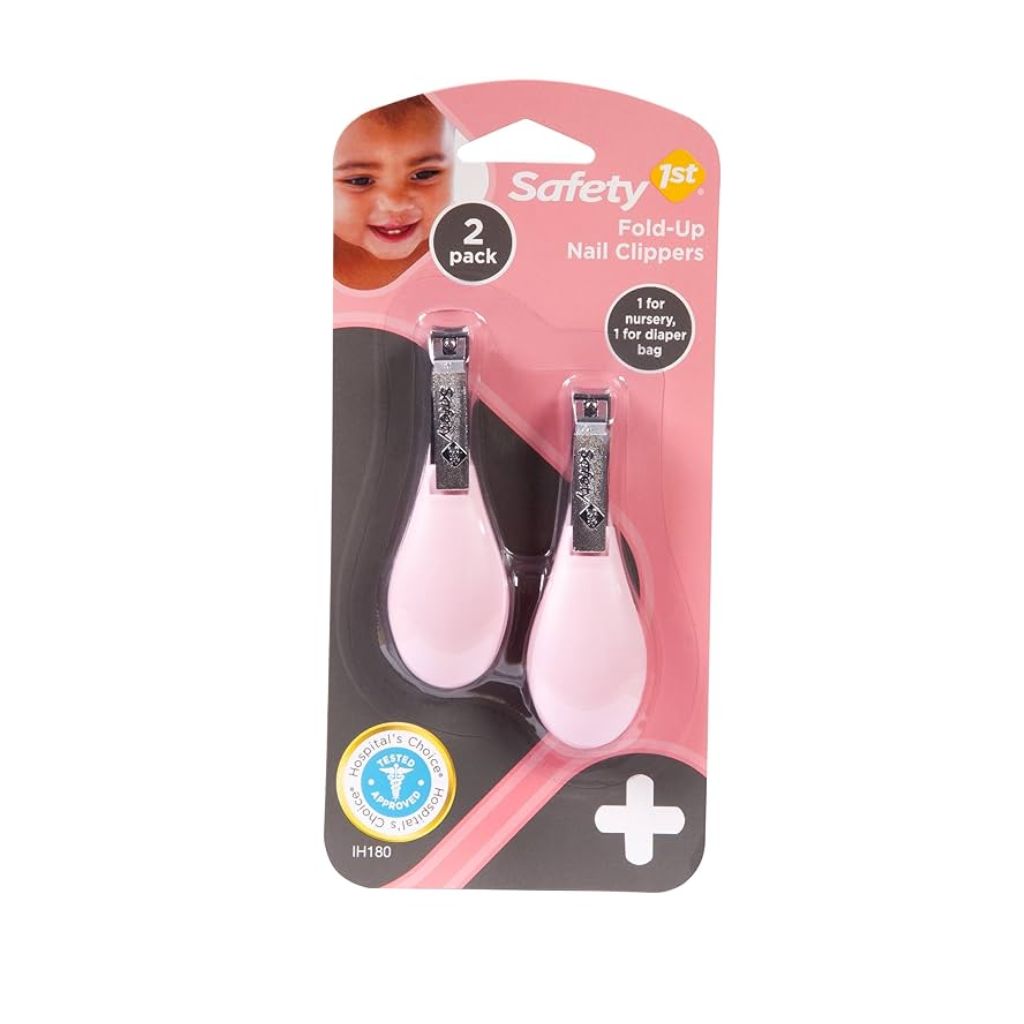 SAFETY 2 PACK DE CORTAUÑAS ERGONOMICO COLOR ROSA