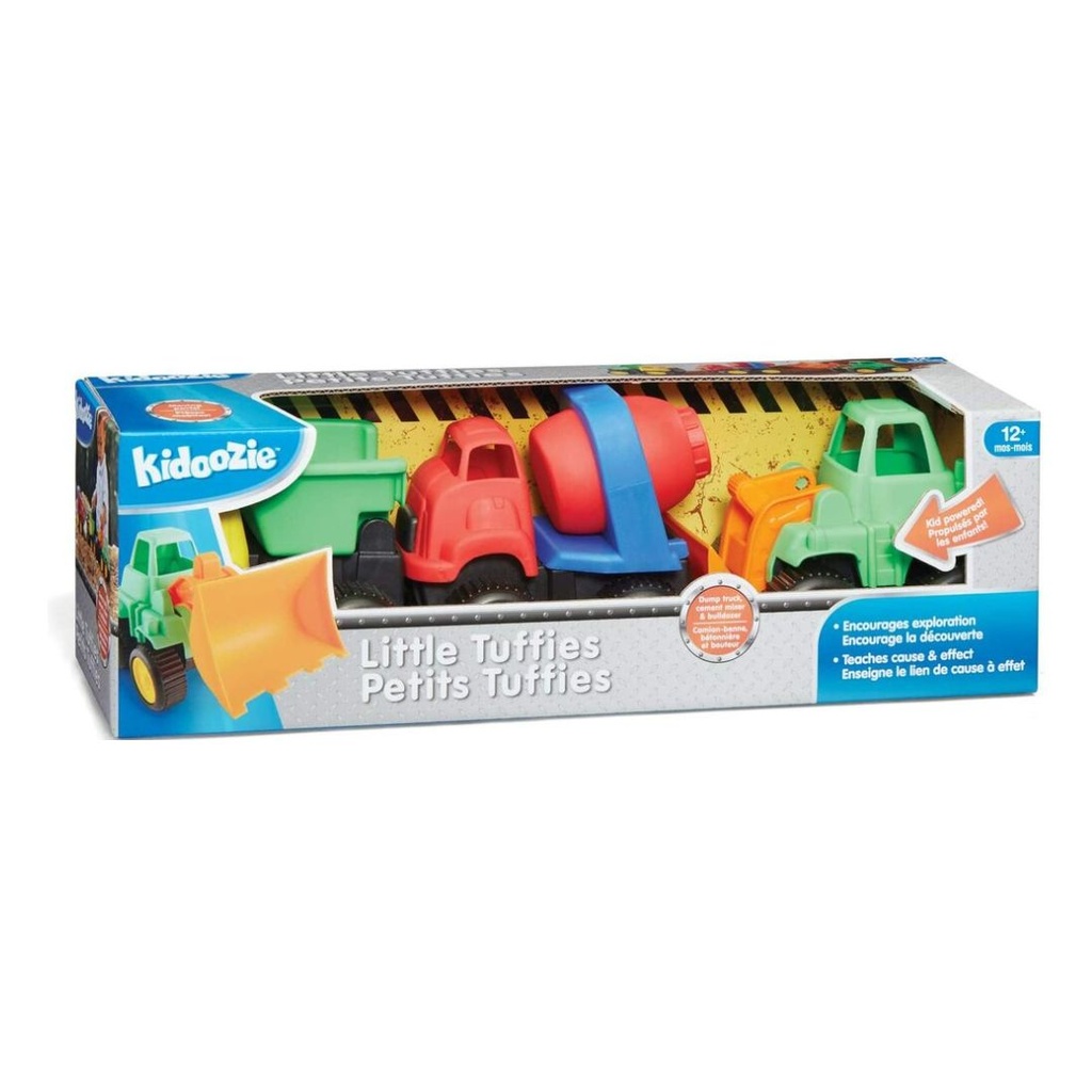 KIDOOZIE SET 3 PIEZAS CAMIONES DE CONSTRUCCION