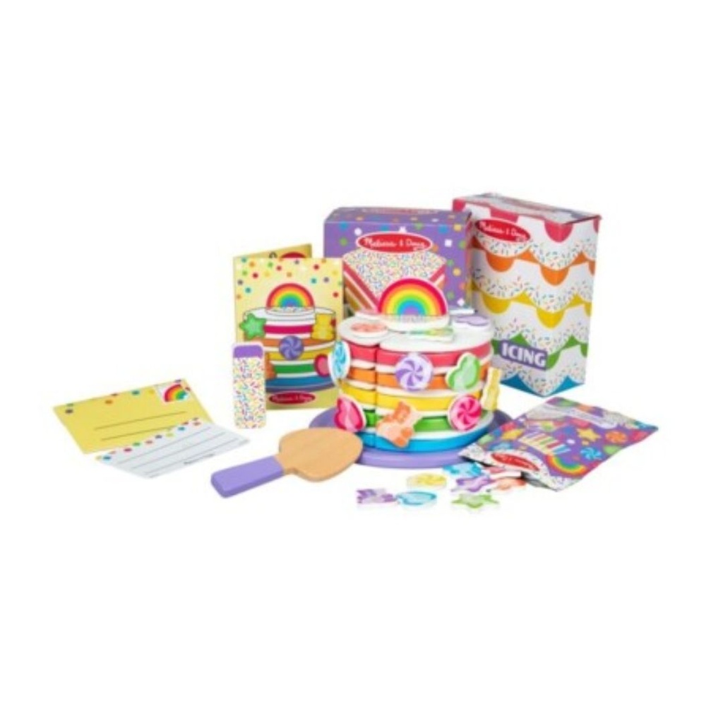 MELISSA & DOUG TORTA SORPRESA CON ARCOIRIS DE MADERA