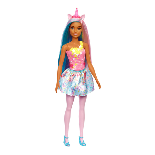 [194735055937] BARBIE DREAMTOPIA MUÑECA UNICORNIO - PELO AZUL Y ROSA