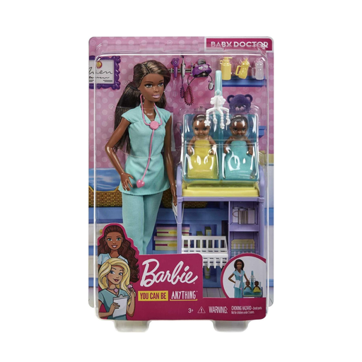 [887961827255] BARBIE PUEDES SER LO QUE QUIERAS MUÑECA BABY DOCTOR MORENA
