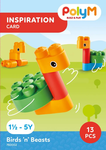 [6943478021457] BIRDS BEASTS / POLYM BUILD & PLAY