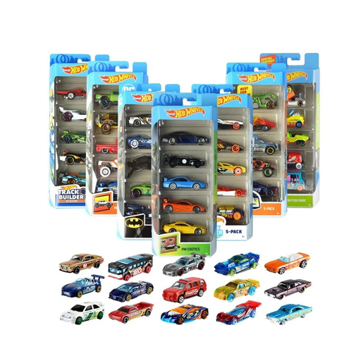 [074299018060] MATTEL HOT WHEELS  PACK 5 VEHICULOS