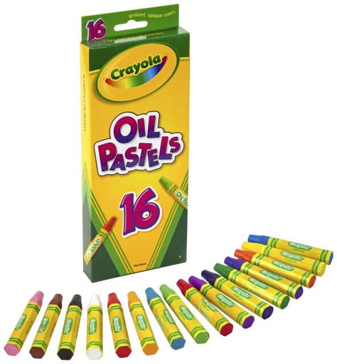 [071662046163] 16 CRAYONES PASTELES AL OLEO DE CRAYOLA