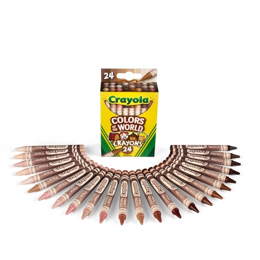 [071662201081] 24 CRAYONES DE COLORES DEL MUNDO