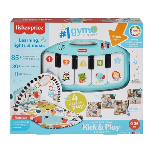[194735171347] FISHER-PRICE GIMNASIO BEBE CON PIANO-DESARROLLO SENSORIAL, LAVABLE AZUL