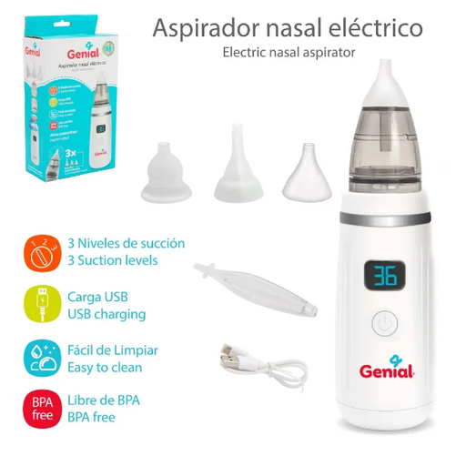 [7453078502243] GENIAL ASPIRADOR NASAL ELECTRICO 