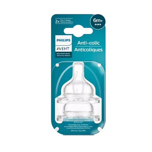 [075020093998] AVENT TETINA ANTICÓLICO PARA TETERO FAST FLOW 6M+