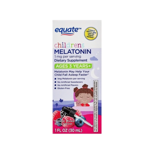 [194346065356] EQUATE MELATONINA CHILDRENS 3+ AÑOS 30 ML