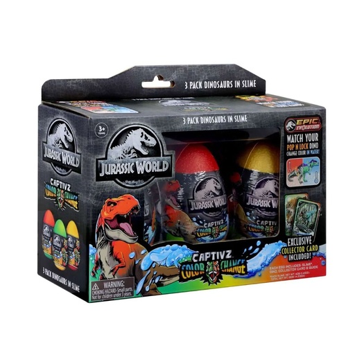 [840148209121] TOY MONSTER 3 PACK DINOSAURS IN SLIME