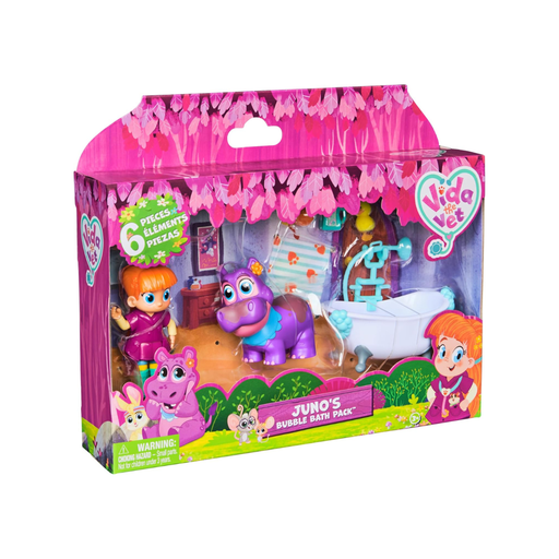 [681147039858] JUNO'S BUBBLE BATH-Figuras de acción de Vida y Juno con Cambio de Color