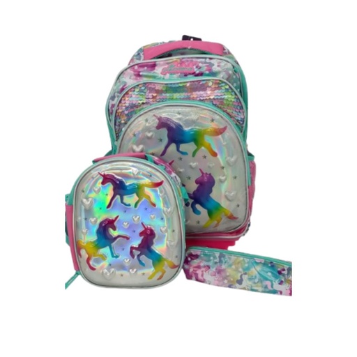 [6972676172555] MALETA JASMINESTAR DE UNICORNIO MULTICOLORES