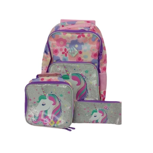 [M1002] MALETA CON UNICORNIO FLORES