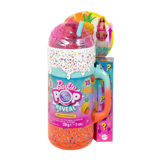 [194735178919] MATTEL BARBIE POP REVEAL SERIE FRUTAS SMOOTHIE TROPICAL VASO 15 PCS