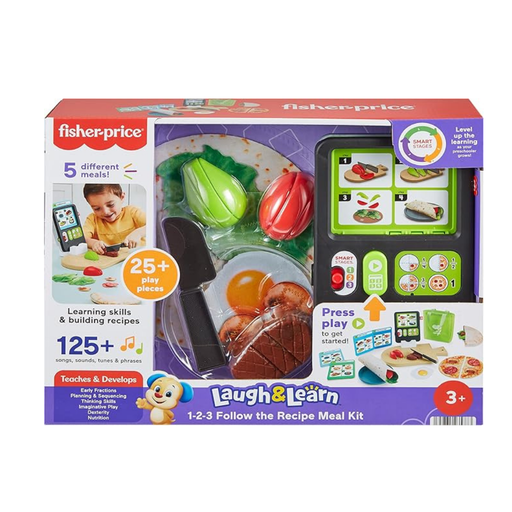 [194735235773] FISHER PRICE KIT DE COMIDA CON RECETAS 30 PCS