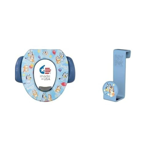 [047968043038] GINSEY ASIENTO DE INODORO Y GANCHO DE ALMACENAMIENTO BLUEY