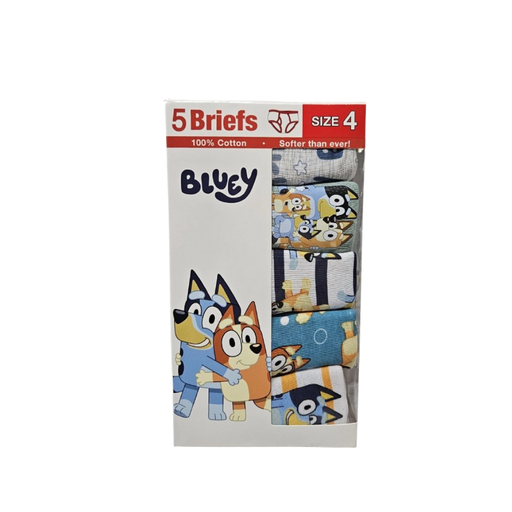 [045299140808] PACK DE 5 CALZONCILLOS PARA NIÑOS DE BLUEY 4T