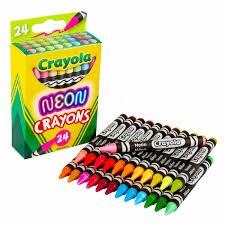 [071662234102] CRAYOLA 24 CREYONES CERA NEON
