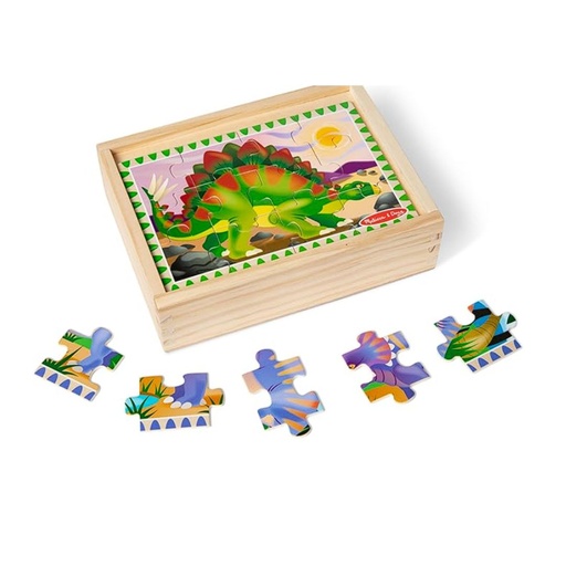 [000772137911] MELISSA & DOUG DINOSAURIO PUZZLE IN A BOX 12 PIECES