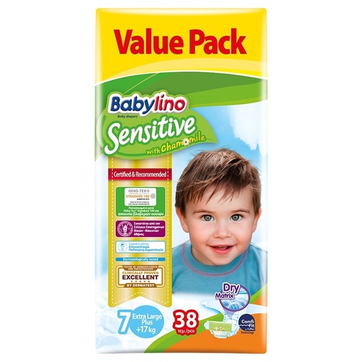 [5201263082641] BABYLINO SENSITIVE TALLA 7 EXTRA LARGE PLUS