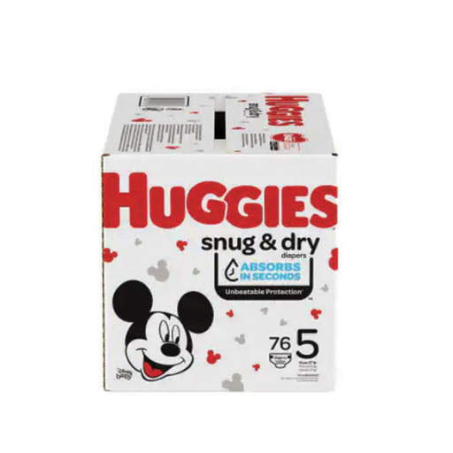 [036000515343] CAJA DE PAÑALES HUGGIES SNUG & DRY, TALLA 5