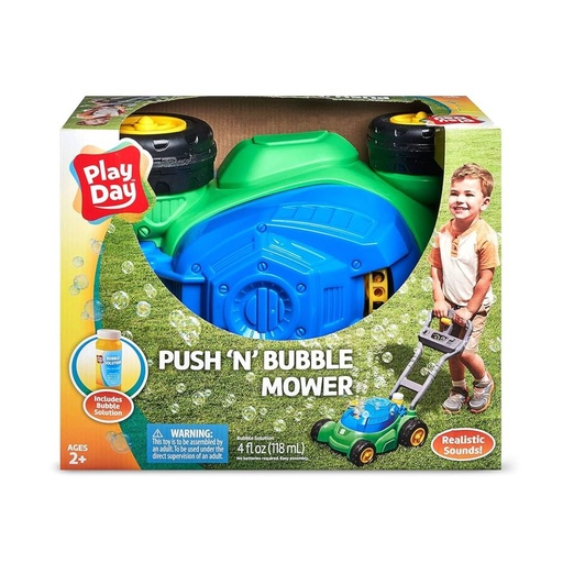 [810009200956] PLAY DAY PUSH N BUBBLE MOWER 