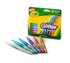 [071662286293] MARCADORES GLITTER CRAYOLA 6 PIEZAS