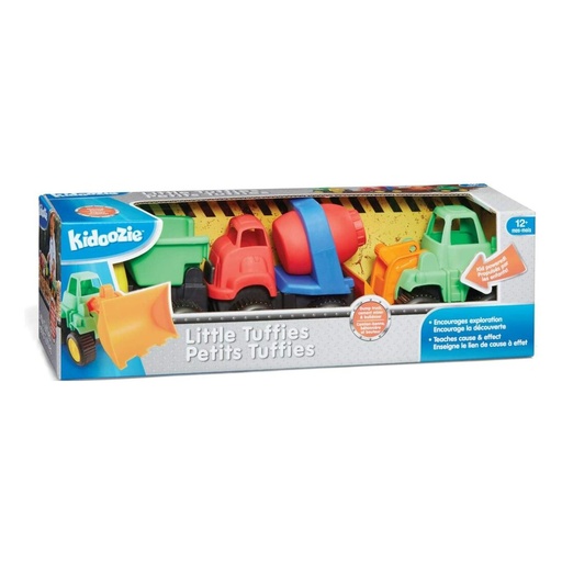 [020373022171] KIDOOZIE SET 3 PIEZAS CAMIONES DE CONSTRUCCION