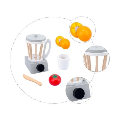 [MADER09] CUCININO SET LICUADORA DE MADERA 