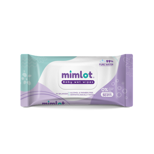 [7080201346124] TOALLITAS HUMEDAS MIMLOT PURE WATER, 50 PCS