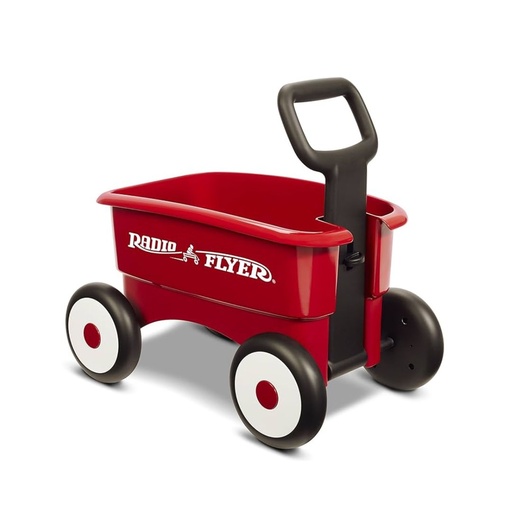 [042385112091] RADIO FLYER VAGONETA DE EMPUJE  2 EN 1 COLOR ROJO
