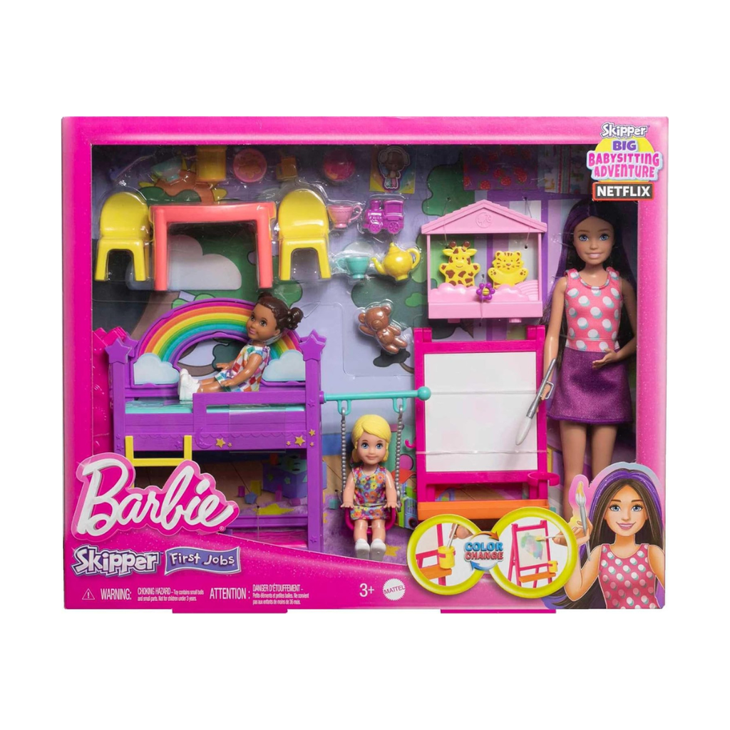 BARBIE Y ACCESORIOS DE PINTAR
