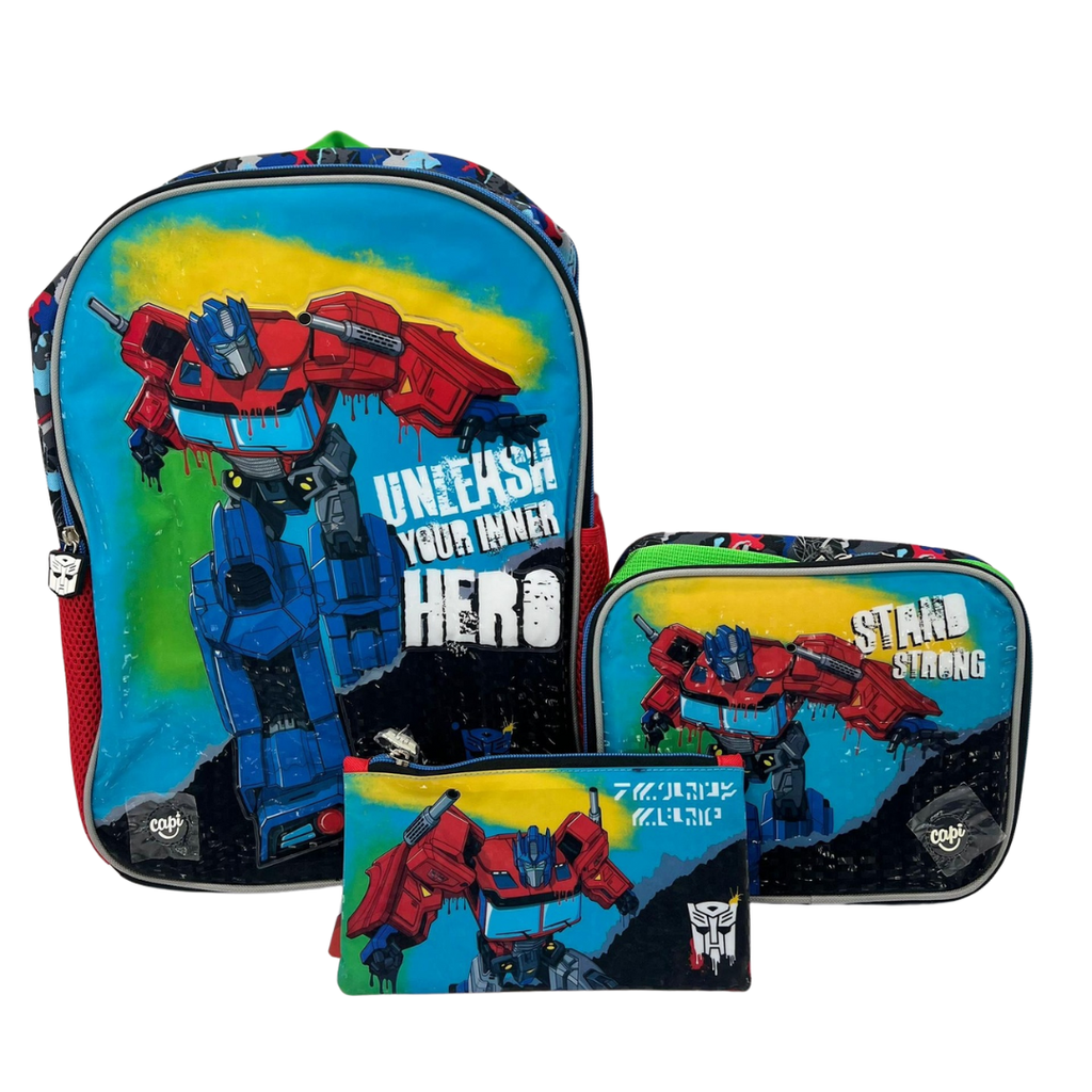 COMBO BOLSO GRANDE TRANSFORMERS / CAPI