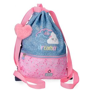 BOLSO PLAYERO ENSO GRIS CON ROSADO DREAMERS
